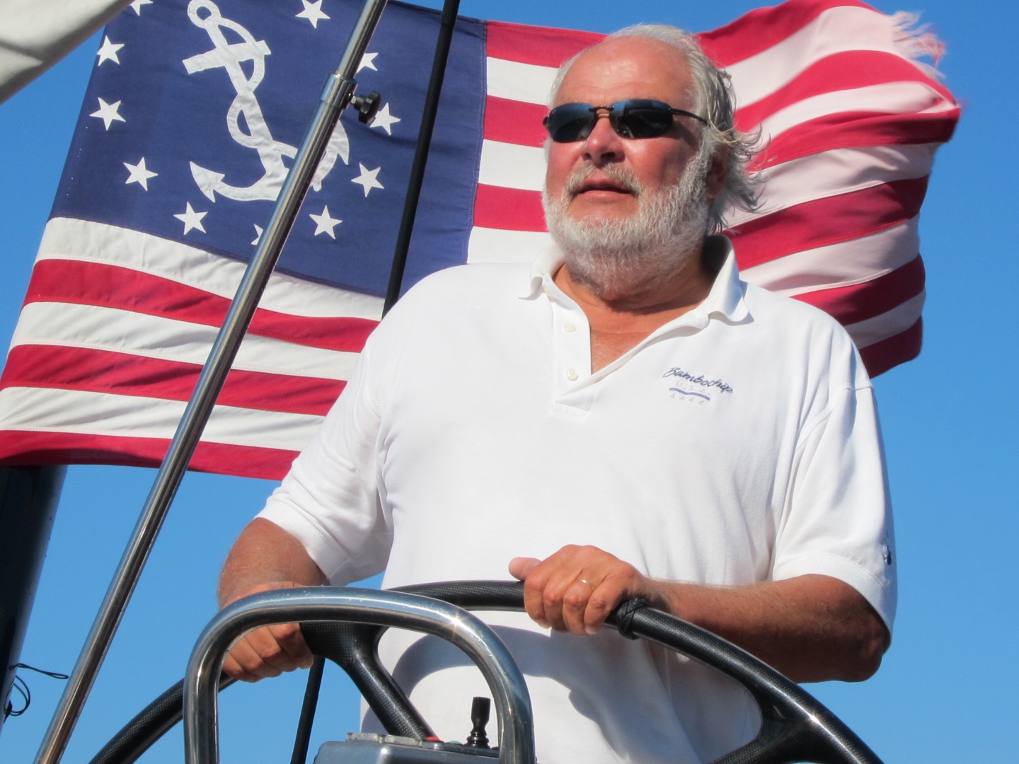 Bruno Bich aboard Bambochip